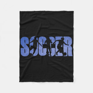 Soccer Girls Soccer Players Youth School Soccer Co Fleece Blanket