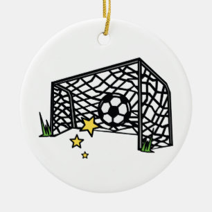 Soccer Goal Ceramic Tree Decoration