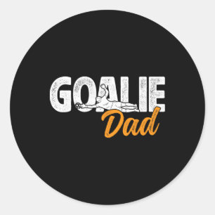 Soccer Goalie Dad Of A Soccer Goalkeeper Father Classic Round Sticker