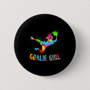 Soccer Goalie Girl Soccer Goalkeeper Female Soccer 6 Cm Round Badge