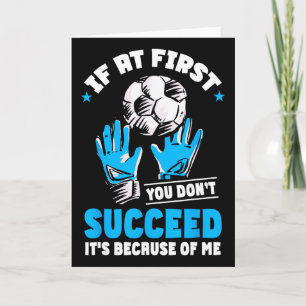 Soccer Goalie Goal Goalkeeper Card