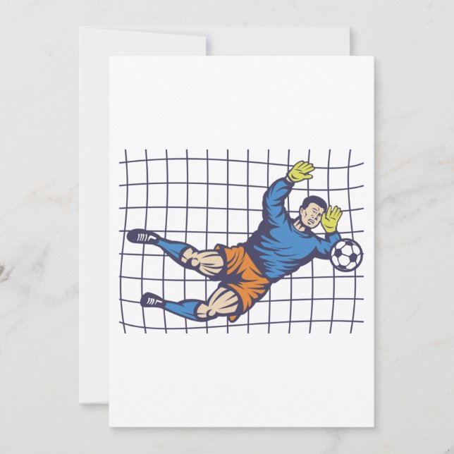 Soccer Goalie Invitation (Front)
