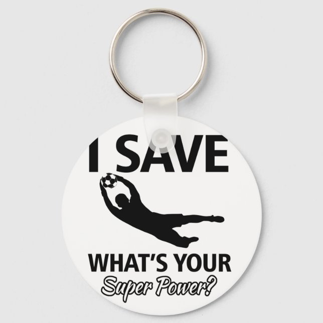 Soccer Goalie Key Ring (Front)