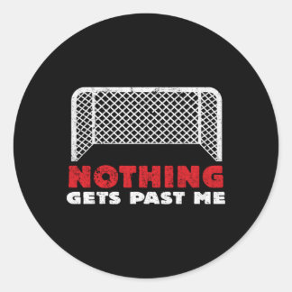 Soccer Goalie Player Athlete Motivation Team Sport Classic Round Sticker