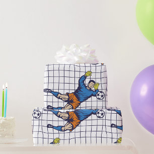 Soccer Goalie Wrapping Paper