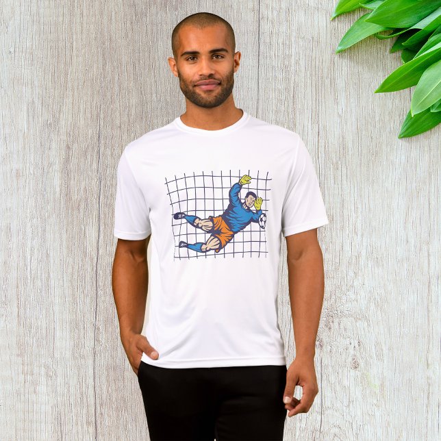Soccer Goalkeeper Diving Save T-Shirt (Creator Uploaded)