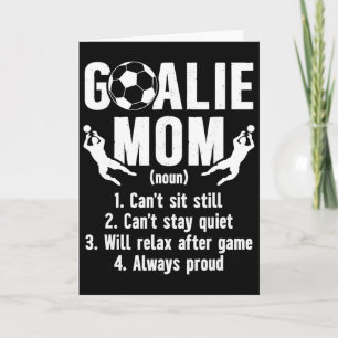 Soccer Goalkeeper Mum Definition Soccer Goalie Mot Card