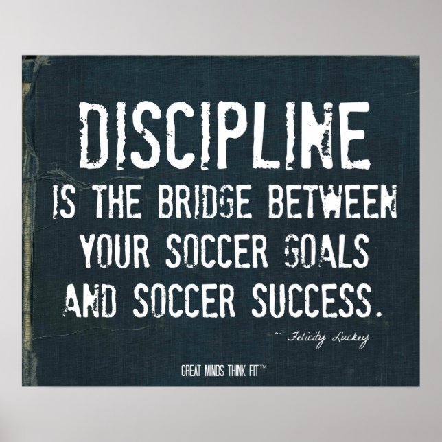 Soccer Goals Poster in Ripped Denim 005 (Front)