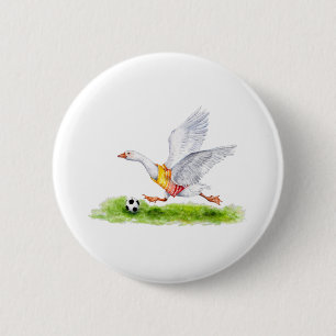 Soccer Goose 6 Cm Round Badge