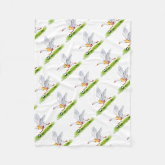 Soccer Goose Fleece Blanket