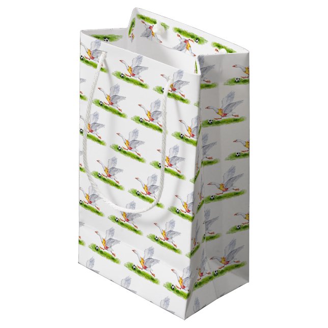 Soccer Goose Gift Bag (Front Angled)
