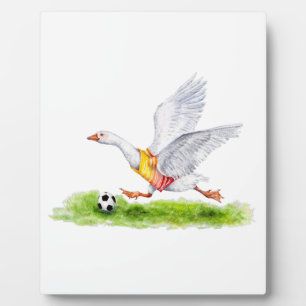Soccer Goose Plaque