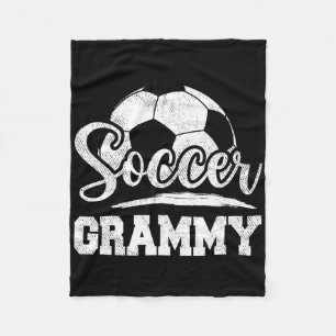 Soccer Grammy Soccer Player Game Day Mother's Day Fleece Blanket