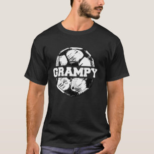 Soccer Grampy Soccer Ball Split Funny Soccer Gramp T-Shirt