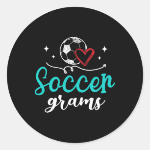 Soccer Grams Funny Soccer Player Grams  Classic Round Sticker