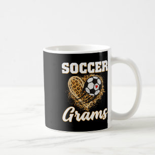 Soccer Grams Leopard Heart Love Soccer Player  Coffee Mug