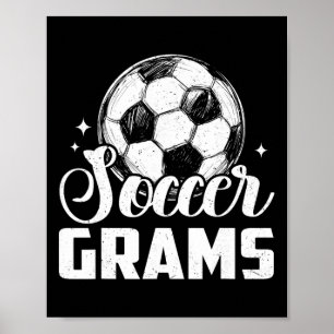 Soccer Grams Matching Family Soccer Poster