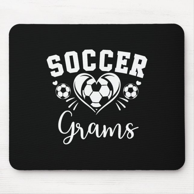 Soccer Grams Soccer Heart  Mouse Pad (Front)