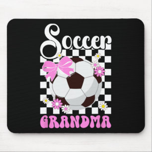 Soccer Grandma Groovy Grandma Of A Soccer Player G Mouse Pad
