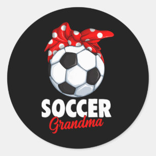 Soccer Grandma Women _1 Classic Round Sticker