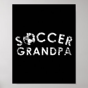 Soccer Grandpa Cool Team Player Fan Gift Poster