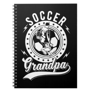 Soccer Grandpa Funny Soccer Playing Granddad Notebook