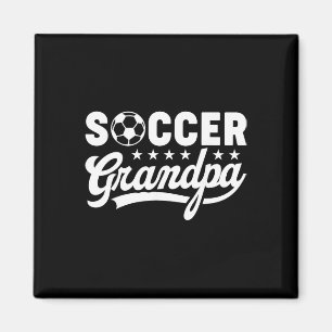 Soccer Grandpa Funny Sports Papa Vintage Humour  Magnet