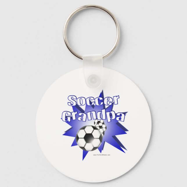 Soccer Grandpa Key Ring (Front)