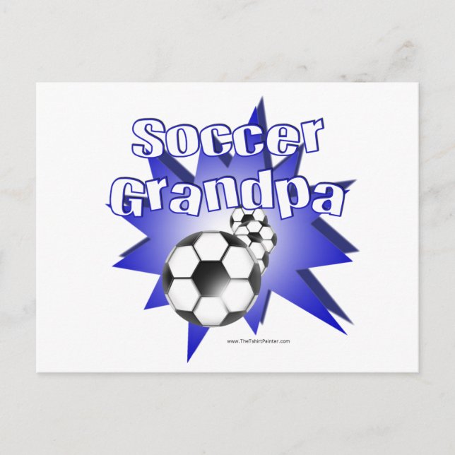 Soccer Grandpa Postcard (Front)