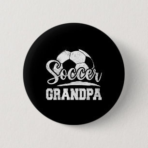 Soccer Grandpa Soccer Player Game Day Father&# s  6 Cm Round Badge