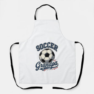 Soccer Grandpa Vintage Engraving Shirt Design_1 Apron