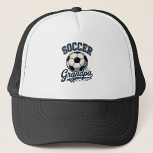 Soccer Grandpa Vintage Engraving Shirt Design_1 Trucker Hat