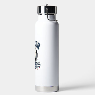 Soccer Grandpa Vintage Engraving Shirt Design_1 Water Bottle