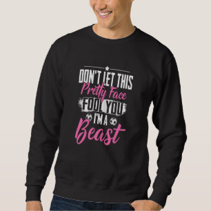 Soccer  Graphic Women And Girls Soccer Player Sweatshirt