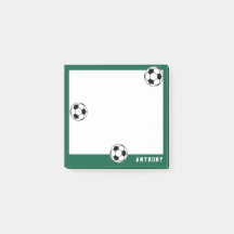 Soccer Green Personalised Kids Back to School