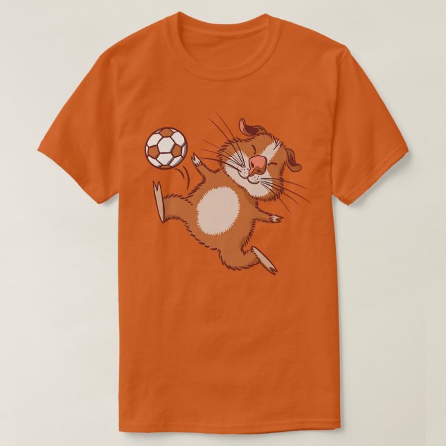 Soccer Guinea Pig Ball Sports  T-Shirt (Design Front)