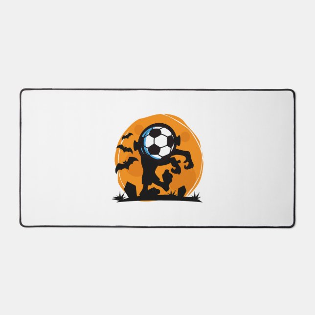 Soccer Halloween Night Desk Mat (Front)