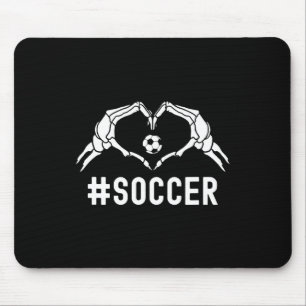 Soccer Halloween Skeleton Heart Sports Pride Mouse Pad