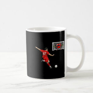 Soccer Heart Goalie 67 Funny Valentine Humor Footb Coffee Mug