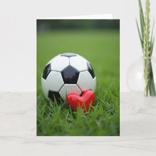 Soccer Heart Love Game Photo Card