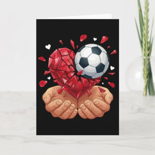 Soccer Heart Valentines Day Card