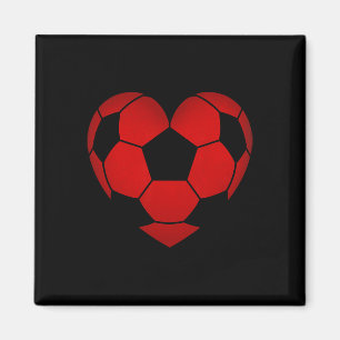Soccer Heart Valentine's Day For Boys Girls Kids  Magnet