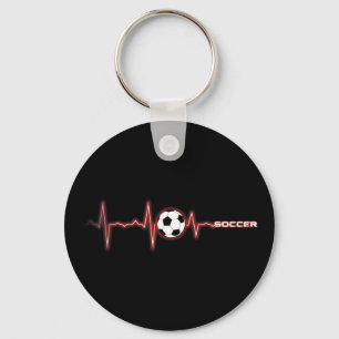 Soccer Heartbeat Shirt - Soccer Ll Heartbeat Key Ring