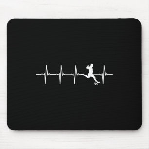 Soccer Heartbeat - Soccer Player  Mouse Pad