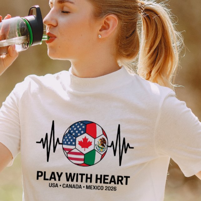 Soccer Heartbeat USA Canada Mexico 2026 Tri-Blend Shirt (Creator Uploaded)