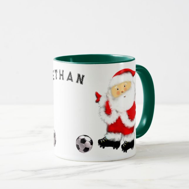 Soccer Holiday Gift Coffee Mug (Front Right)