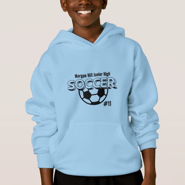 Soccer Hoodie, Team Game Day Sweatshirt (Front)