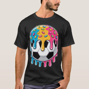 Soccer Ice Cream Boys Soccer Drip With Sprinkles S T-Shirt