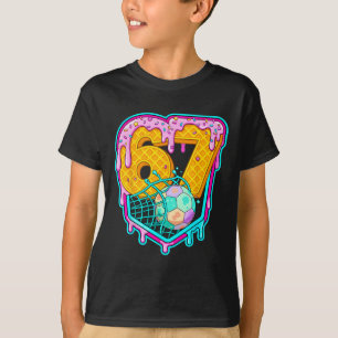 Soccer Ice Cream Drip 67 Sports Six Seven Meme You T-Shirt
