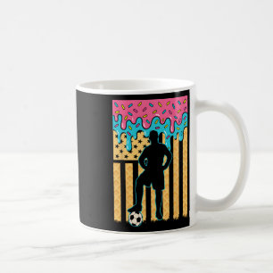 Soccer Ice Cream Drip Boys Youth Players Fan Ameri Coffee Mug
